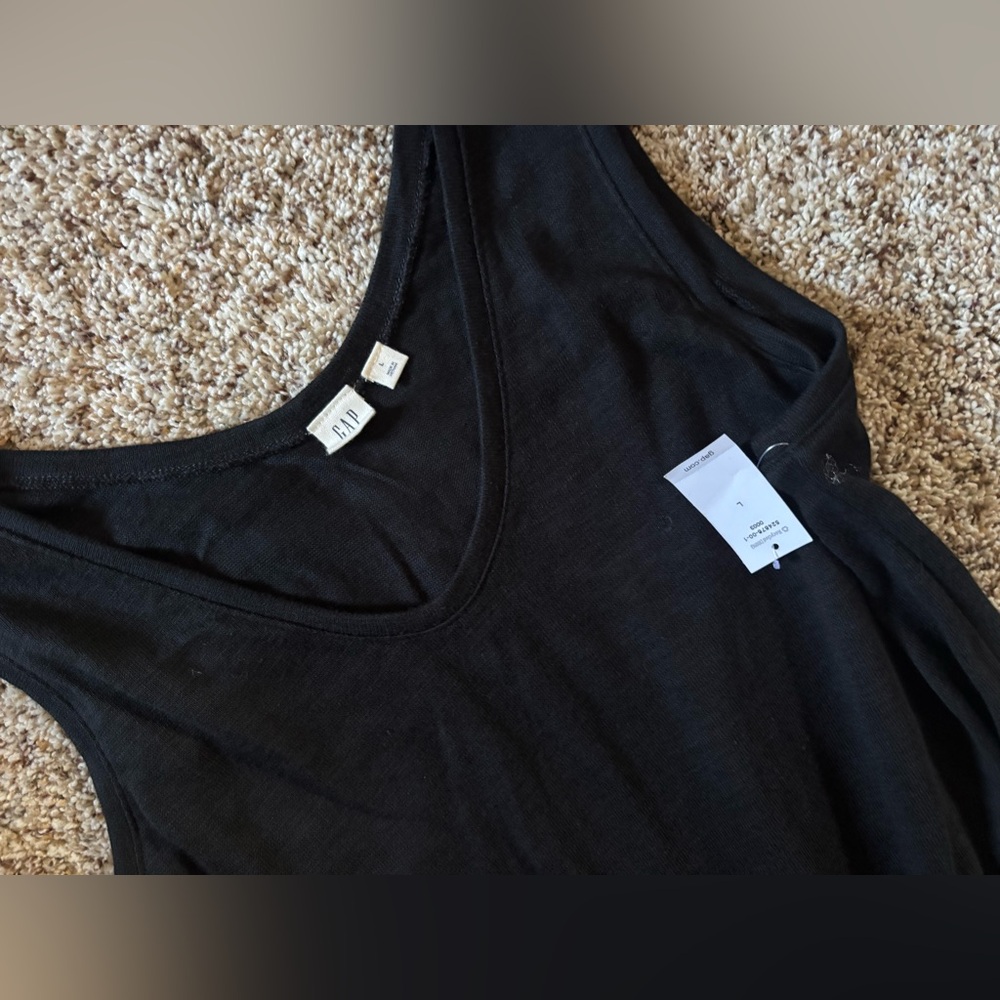 GAP Black Sleeveless Pantsuit. NWT. - Picture 2 of 2